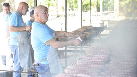 El churrasco se elabora en cuatro tandas