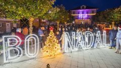 Acto de encendido en Camarias el ao pasado