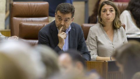 Antonio Ma�llo, durante el debate