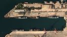 Imagen sat�lite de la base naval de Rusia en la ciudad costera de Tartus, Siria.