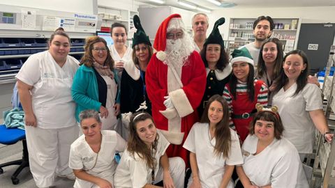 Visita de Pap� Noel al CHUO.