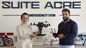 Noelia y Rub�n Gil, fundadores de Vig-Sec Drone