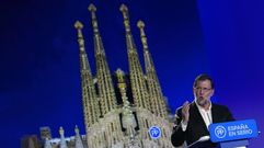 Rajoy, en un acto electoral en Barcelona