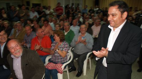 Daniel Rigueira, en el mitin de la presentaci�n de su candidatura a la alcald�a de Taboada en marzo del 2011 