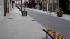 Los nuevos bancos en la calle Valle Incl�n.