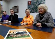 Representantes del Ayuntamiento y de la Federaci�n, ayer en la presentaci�n del torneo.