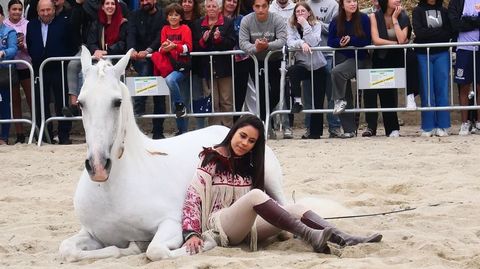 Un momento del espectáculo con el que se despidió la feria
