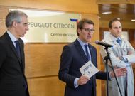 Conde y Feijoo se reunieron ayer en Vigo con Martin para buscar soluciones a la ampliaci�n. 