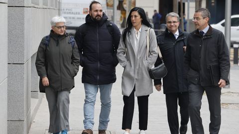 Jenni Hermoso, a su llegada a la Audiencia Nacional para declarar por el caso Rubiales