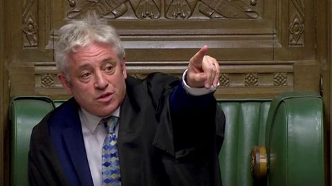 John Bercow, durante una sesi�n en Westminster