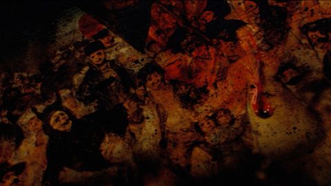 Basado en El entierro de la sardina, de Goya (Real Academia de Bellas Artes de San Fernando)