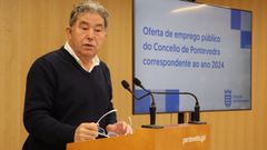 El alcalde de Pontevedra, Fernndez Lores, dio cuenta de la nueva oferta de empleo pblico aprobada por el Concello