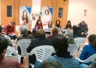 Candidatos de En Marea participaron en un mitin en A Estrada.