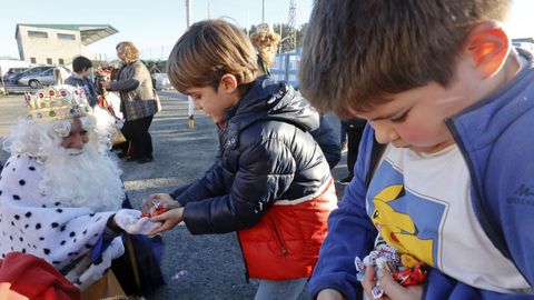 Los Reyes Magos visitaron tambin el colegio de O Corgo.