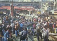 Los trabajadores impidieron el tr�fico durante todo el d�a.