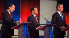 Ted Cruz, Marco Rubio y Jev Bush
