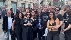 Los abogados de Ferrol, en la protesta de Madrid