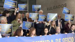 �ltima protesta de los abogados de Ferrol
