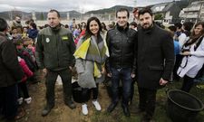 Isidro Mart�nez, Nazareth D�az, �ngel Fouces y Alejandro D�az, alabaron el trabajo de los alumnos. 