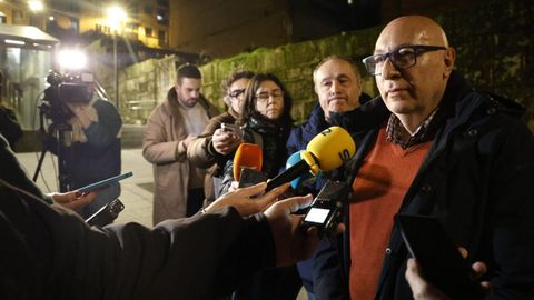 El alcalde de Barbad�s, cuando anunci� su baja de militancia en el PSOE.