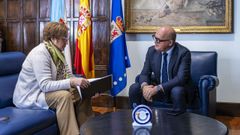 La alcaldesa de Ramirás, Isabel Gil, se entrevistó con el presidente de la Diputación para presentarle el proyecto