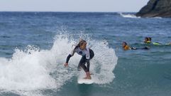 Vista de una prueba de surf