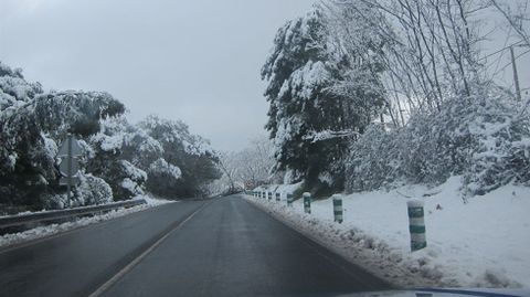 Nieve en Asturias en una imagen de archivo