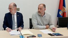 Almui�a con Bahamonde, en rueda de prensa el� pasado jueves