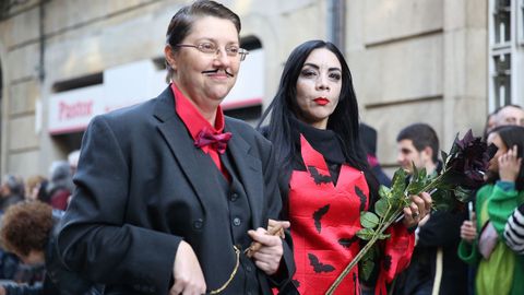 S�bado de pi�ata en Celanova.Los gruposy comparsas estuvieron muy animados, con tem�ticas variadas.