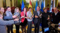 Brindis de los alcaldes asturianos