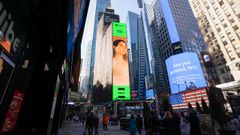 Ant�a Mu��o, en Times Square