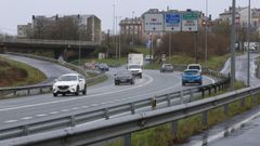 Este tramo de la N-6, en Lugo, en el alto de Garabolos, es el que mayor tr&aacute;fico soporta de toda la provincia, con medias alg&uacute;n d&iacute;a de 39.000 veh&iacute;culos diarios