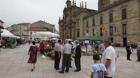 Imagen de archivo de la peatonalizacin de la praza de Celanova el pasado verano