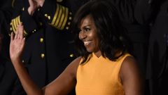 Michelle Obama, durante el ltimo debate sobre el Estado de la Unin de su marido como presidente del Gobierno