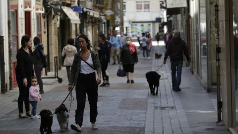 Calle Real en el centro de A Coru�a 