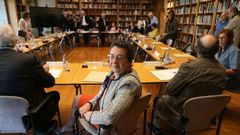 Rosario �lvarez, ao inicio do plenario no que foi reelixida presidenta do Consello da Cultura