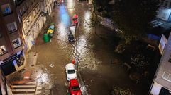 Inundacin en Fernando Olmedo, en Pontevedra, durante el temporal Bert el otoo pasado