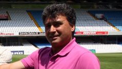 Pepe Lemos, en el estadio de Bala�dos en una imagen del a�o 2009.