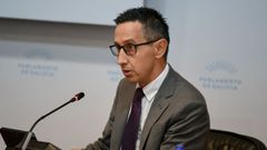 Cndido Rial, director xeral de Pesca, Acuicultura e Innovacin Tecnolxica en la Consellera do Mar, en la Comisin de Pesca del Parlamento gallego