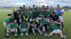 Primera plantilla del club de f�tbol Galicia de Mugardos