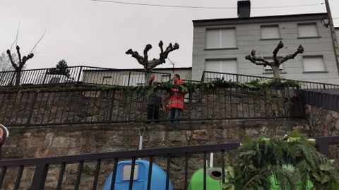 En A Veiga apuestan por un Nadal Enxebre para decorar sus calles