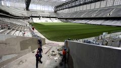 Obras del estadio de Curitiba