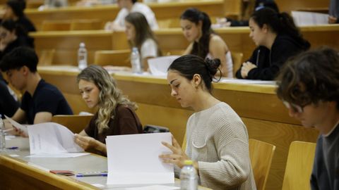 Primera jornada de los ex�menes de selectividad en A Coru�a