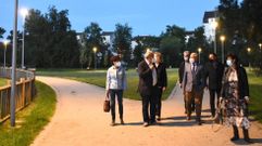 El alcalde inaugur� el alumbrado acompa�ado de varios concejales del equipo de gobierno