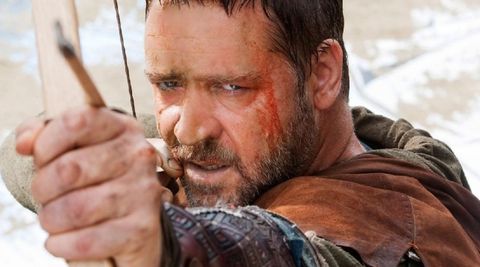 Russell Crowe, e el papel de Robin Longstride.
