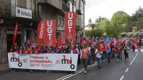 Manifestación en Santiago.