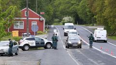 Un control de carretera de la Guardia Civil cerca de Lugo