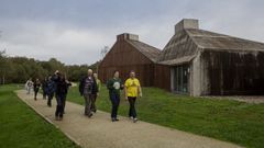 Los participantes en el congreso conocieron algunas zonas de la comarca, como el centro de interpretaci�n de Teixeiro (Curtis)
