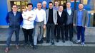 Quique Dacosta, en el centro, con varios integrantes del colectivo de restaurantes de fomento de la cocina asturiana