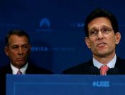 Eric Cantor, n�mero dos del Partido Republicano en el Congreso, junto a John Boehner.